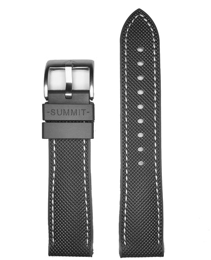 SUMMIT rubber watch straps, Front side BW