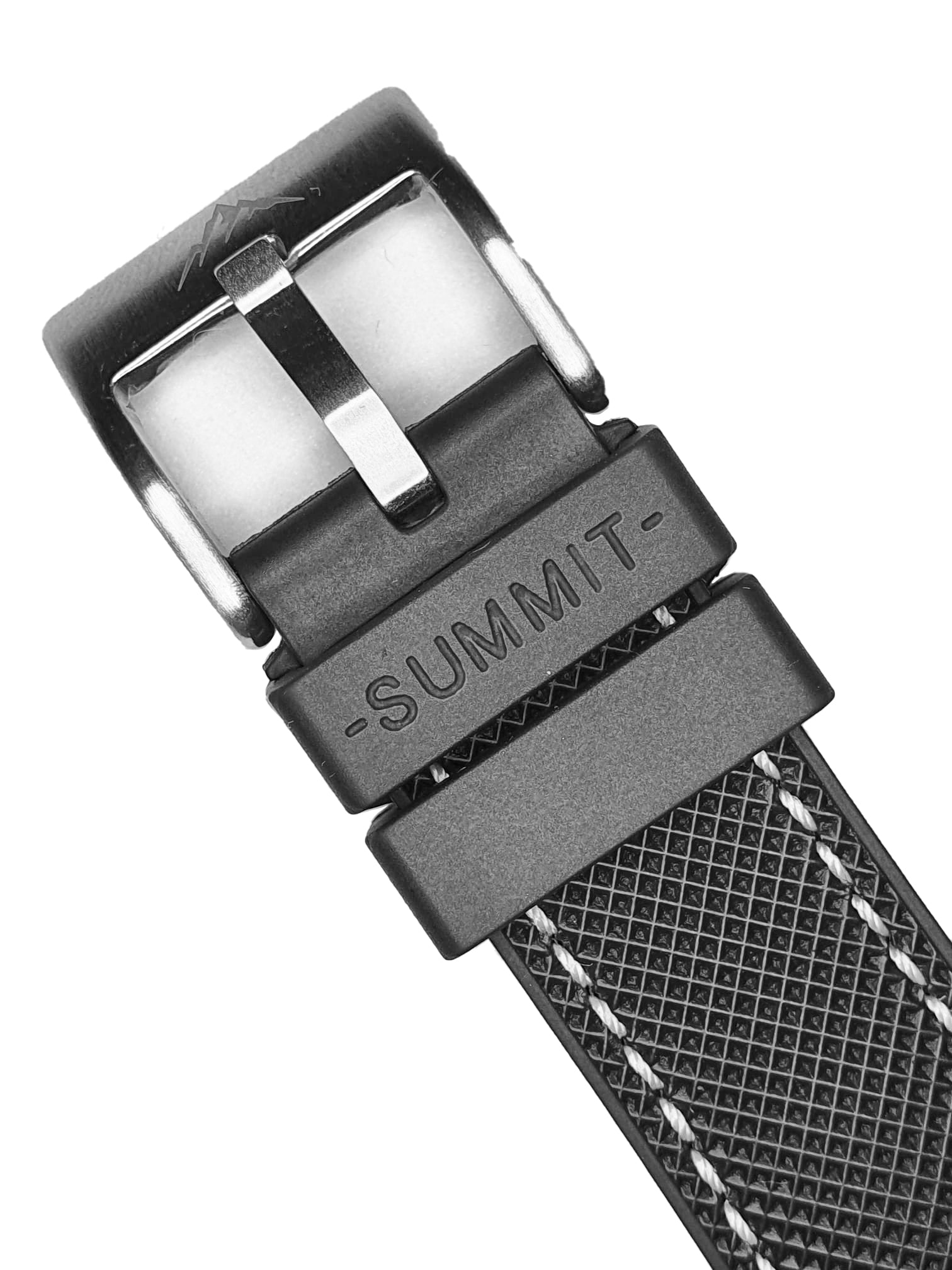 SUMMIT rubber watch straps, buckle side BW