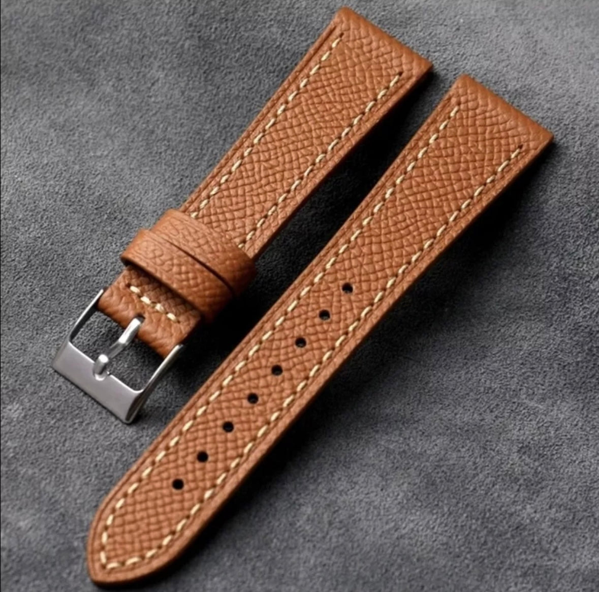 Palm Pattern Leather Strap