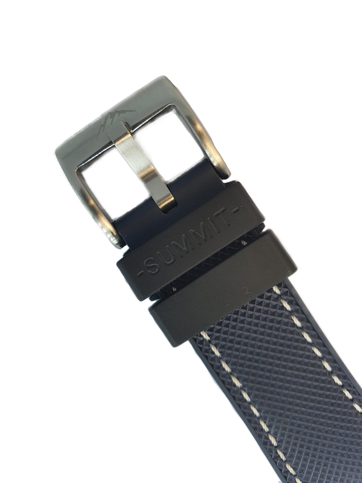 SUMMIT rubber watch straps, buckle side Blue