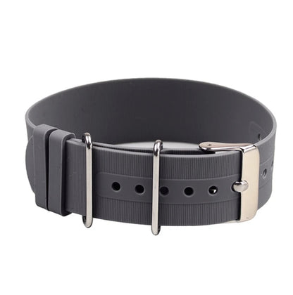 Rubber Nato Grey Buckle