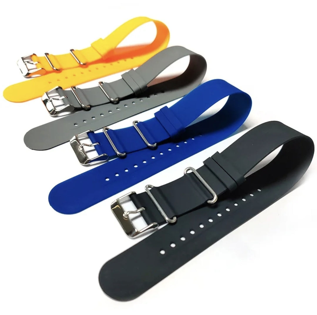 Rubber Military Single Pass Strap SUMMIT STRAPS